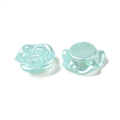 アクリルパール光沢ビーズ  混合図形  ミディアムターコイズ  11.5~25x8~25x2~6mm  穴：1~2mm&nbsp;OACR-U006-02D