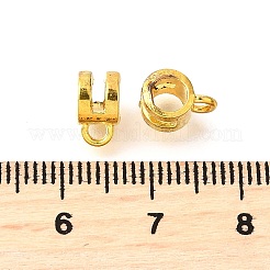 合金チューブベイル  カドミウムフリー＆鉛フリー  アンティーク黄金  8.5x6x5mm  穴：1.6mm  内径：4mm  約2700個/1000g&nbsp;TIBE-L008-06AG
