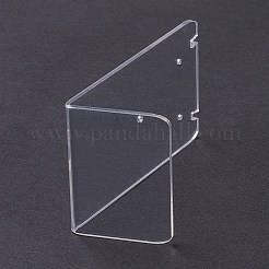 アクリルイヤリングスタンドディスプレイ  L字型  透明  3.65x5x7.76cm  穴：1.4mm&nbsp;X-EDIS-F005-02