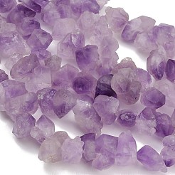 未加工の天然ドゥルージーアメジストビーズの連  ナゲット  ナゲット  15~19x10~13x9~14mm  穴：1mm  約43~45個/連  15.35''（39センチメートル）&nbsp;GG-CBAC61B-A01-01