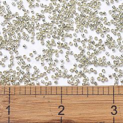 MIYUKIデリカビーズ  シリンダー  日本製シードビーズ  11/0  (db1831) デュラコート亜鉛メッキシルバー  1.3x1.6mm  穴：0.8mm  約2000個/10g&nbsp;X-SEED-J020-DB1831