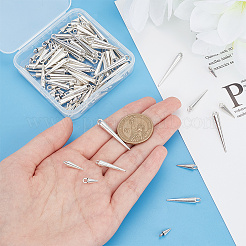 90個3スタイルの合金チャーム  コーンチャーム  アンティークシルバー＆プラチナ  11~34x4~4.5mm  穴：2~3mm  30個/スタイル&nbsp;FIND-AR0003-99