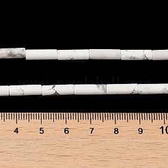 合成ハウライトビーズ連売り  コラム  13x4mm  穴：1~1.2mm  約30個/連  15.16''~15.35''（38.5~39センチメートル）&nbsp;X-G-K340-C06-01