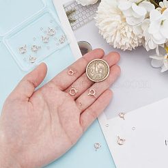 オープン丸カン付きスターリングシルバースプリングリング留め金925個  ローズゴールド  留め金：9~11.5x7~9.5x1.5~2mm  穴：1.5~2mm  12個;リング: 24ゲージ  3x0.5mm  内径：2mm  12pc&nbsp;STER-GO0001-04RG