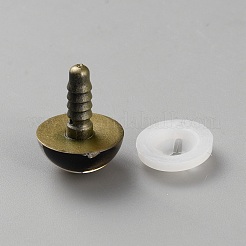 ABSプラスチック安全クラフトアイ  DIY人形のおもちゃ人形ぬいぐるみ動物  オリーブ  19.5x15mm&nbsp;DIY-WH20013-28B-01