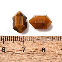 天然石タイガーアイビーズ  多面カット  双円錐形  11~12x6~7mm  穴：1.2mm&nbsp;G-M452-01H