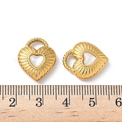304ステンレスペンダント  ハート  樹脂と  イオンプレーティング（ip）  18KGP本金メッキ  17.5x15x5mm  穴：5.5x3.5mm&nbsp;STAS-H483-19G