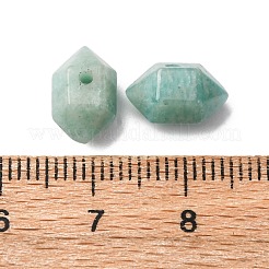 ナチュラルアマゾナイトビーズ  多面カット  双円錐形  11~12x6~7mm  穴：1.2mm&nbsp;G-M452-01I