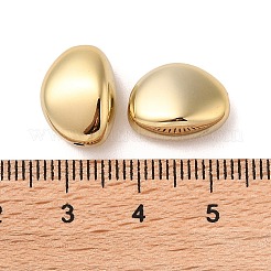 CCBプラスチックビーズ  豆  ゴールドカラー  14x11x7.5mm  穴：1.5mm&nbsp;CCB-B003-19G
