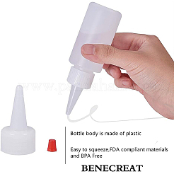 プラスチック接着剤ボトル  ホワイト  8.5x3.6cm  容量：60ミリリットル&nbsp;DIY-BC0009-04
