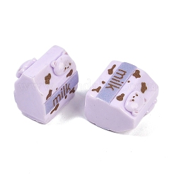 樹脂カボション  クマのミルク  蘭  20~20.5x21~22x14~14.5mm&nbsp;RESI-Q014-05A