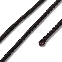 ポリエステル編組コード  ココナッツブラウン  2mm  約21.87ヤード（20m）/ロール&nbsp;OCOR-F010-D10-2mm