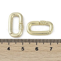 真鍮スプリングゲートリング  カドミウムフリー＆ニッケルフリー＆鉛フリー  オーバル  18KGP本金メッキ  19x11x3mm&nbsp;KK-Z078-01G