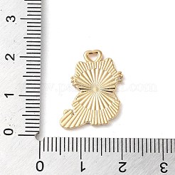 合金エナメルチャーム  ハートチャームの猫  ゴールドカラー  ホワイト  20x17x1.2mm  穴：2x1.8mm&nbsp;ENAM-Q507-13A