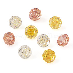 9色のキュービックジルコニアカボション3個  八角形  ミックスカラー  6x4mm  3個/カラー&nbsp;ZIRC-TA0001-30B