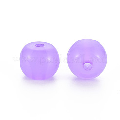 模造ゼリーアクリルビーズ  バレル  暗い蘭  13x10.5mm  穴：2.5mm  約375個/500g&nbsp;MACR-S373-14-EA04
