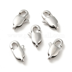変色しにくい304ステンレススチール製のロブスタークロウ留め金  ステンレス鋼色  9x5x3mm  穴：1mm&nbsp;STAS-P190-01