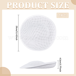 リネンミニハットファシネーターベース  DIY 工芸品のヘアアクセサリーの装飾  ホワイト  290x45mm&nbsp;AJEW-WH0561-32B