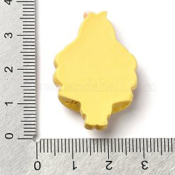 漫画の女の子の不透明樹脂デコデンカボション  人形  きいろ  34.5x24x8mm&nbsp;RESI-S392-03B-06