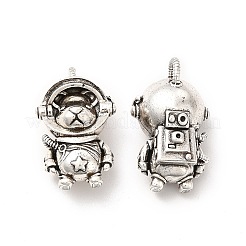 ラックメッキ真鍮チャーム  クマのチャーム  長持ちメッキ  鉛フリー＆カドミウムフリー  アンティークシルバー  26.5x16x12mm  穴：4x3mm&nbsp;KK-A177-02AS