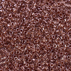 MIYUKIデリカビーズ  シリンダー  日本製シードビーズ  11/0  （db0915)スパークリングジンジャーライニングクリスタル  1.3x1.6mm  穴：0.8mm  約2000PCS /ボトル  10 G /ボトル&nbsp;SEED-JP0008-DB0915