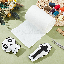 フェルトロール生地  DIY工芸品  ホワイト  140x1mm  6 m /ロール&nbsp;DIY-WH0308-794A-01