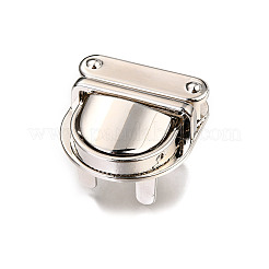 合金バッグツイストロックアクセサリー  ハンドバッグターンロック  プラチナ  21.5x30.5x24mm  穴：6mm&nbsp;AJEW-WH0104-50P