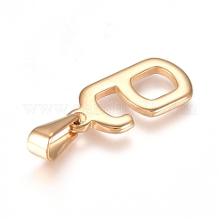 304ステンレスペンダント  数  ゴールドカラー  NUM。6  21x10.5x1.5mm  穴：6x3mm&nbsp;STAS-L210-05D-G
