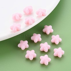 不透明なアクリルビーズ  スター  ピンク  10x10.5x6mm  穴：1.6mm  約669個/198g&nbsp;LS-MACR-S373-26-A09