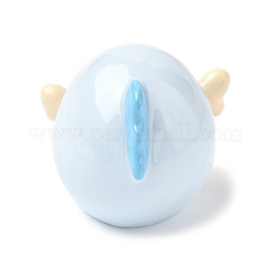 かわいい不透明樹脂カボション  サメを食べる  24x28.5x28.5mm&nbsp;CRES-D301-02A