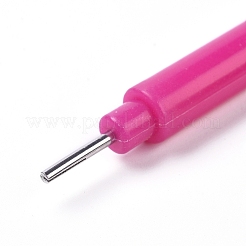 ペーパークイリングツール  分岐ペンペンローリングペン  ステンレス鋼のピンとプラスチックのハンドル付き  フクシア  102x7.5mm&nbsp;DIY-WH0157-44B-01
