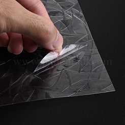 PVC粘着ウィンドウステッカー  透明  30x19x0.02cm  2枚/セット&nbsp;DIY-I050-04