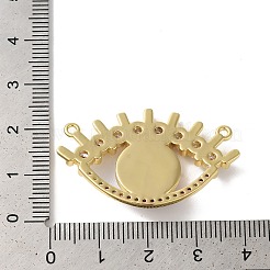 ラックメッキ真鍮パヴェクリアキュービックジルコニア＆ガラスペンダント  目のチャーム  18KGP本金メッキ  カドミウムフリー＆鉛フリー  長持ちメッキ  ブルー  23x38x5mm  穴：1.2mm&nbsp;KK-G504-23G-02