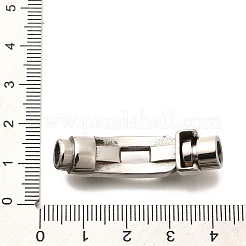 304ステンレススチール製マグネット留め具  ステンレス鋼色  39x10.5x10mm  穴：5mm&nbsp;STAS-R140-08P