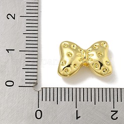 真鍮ビーズ  蝶結び  18KGP本金メッキ  10x14.5x5mm  穴：2mm&nbsp;KK-P284-14G