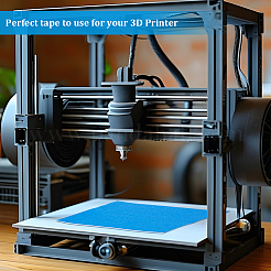 3Dプリンターシート  青いマスキングテープ  正方形  ドジャーブルー  210x200x0.1mm&nbsp;AJEW-WH0554-15A