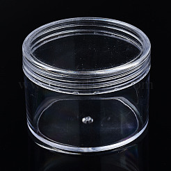 カラムポリスチレンビーズ貯蔵容器  ジュエリービーズ用小さなアクセサリー  透明  5.95x4.2cm  内径：5.3のCM&nbsp;CON-N011-025-1