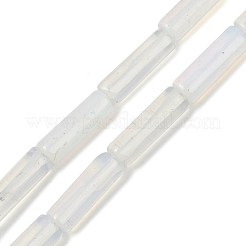 オパールビーズ連売り  チューブ  12~13x4~4.5mm  穴：1mm  約31個/連  15.67''（39.8センチメートル）&nbsp;G-G202-B01-01