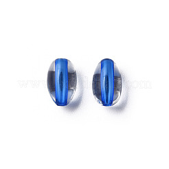 透明なアクリルビーズ  オーバル  藤紫色  9.5x6mm  穴：1.5mm  約2000個/500g&nbsp;MACR-S373-134-T08
