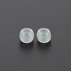 透明プラスチックビーズ  紫外線反応性ビーズ  バレル  透明  8x6mm  穴：3.5mm  約2600個/500g&nbsp;KY-N018-001-B02