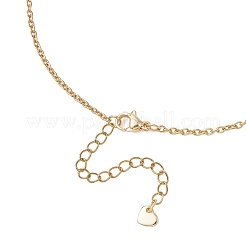 304ステンレススチール製ストロベリーリンクチェーンネックレス（女性用）  ゴールドカラー  16.85インチ（42.8cm）&nbsp;NJEW-JN05804-01