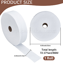 DIYクラフト用品不織布刺繍針フェルト  服飾材料  ホワイト  56mm  33 m /ロール&nbsp;DIY-CP0013-57