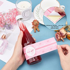 2袋2色粘着ステッカーと紙ステッカー  誕生日のテーマパーティーのために  長方形  ミックスカラー  11x22.6x0.02cm&nbsp;DIY-PH0002-22