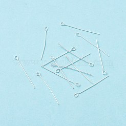 真鍮製9ピン  カドミウムフリー＆鉛フリー  銀  30~30.5x3x0.5mm  24ゲージ  穴：1.6mm&nbsp;KK-WH0058-01D-S