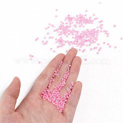 ガラスシードビーズ  セイロン  ラウンド  ピンク  12/0  2mm  穴：1mm  約30000個/ポンド&nbsp;SEED-A011-2mm-145