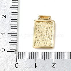真鍮チャーム  長方形  ゴールドカラー  クロス  18.5x11.5x3mm  穴：1.4mm&nbsp;LS-KK-P341-02B-G