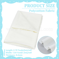 2mのポリコットン生地  ガーメントクラフトアクセサリー用  レモンシフォン  1500x0.2mm&nbsp;DIY-BC0016-81C