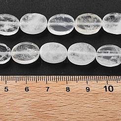 天然石クオーツクリスタルビーズ連売り  水晶  オーバル  14x10x5mm  穴：0.5mm  約28個/連  15.55''（39.5センチメートル）&nbsp;G-P559-B12-01