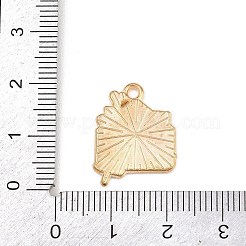 バレンタインデー合金エナメルペンダント  ライトゴールド  封筒  20x15x1.5mm  穴：1.8mm&nbsp;ENAM-I084-01KCG-33