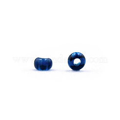 透明チェコガラスシードビーズ15/0個  ラウンド  マリンブルー  1.5x1mm  穴：0.5mm  約500 G /袋&nbsp;SEED-N004-004-10